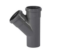 Ostendorf 173200 HTsafe Junction, gris, 45° -DN 75/ DN 75