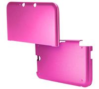 OSTENT Anti-Shock Hard Aluminum Metal Box Cover Case Shell Compatible for Nintendo 3DS XL LL Color Rose Red