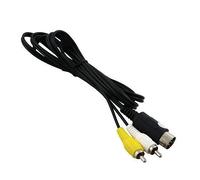 OSTENT Cable de audio y vídeo AV RCA Adaptador de TV compatible con Sega Genesis 1 Mega Drive Master System