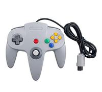 OSTENT Cableado Controlador Gamepad Joystick Joypad Compatible para Nintendo 64 N64 Consola Videojuegos Color Gris