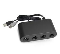 OSTENT Convertidor Adaptador de Controlador de 4 Puertos para Nintendo Gamecube NGC a Wii U/Switch/Terminal de PC