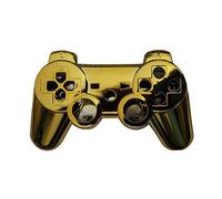 OSTENT Kit de carcasa de carcasa de controlador completo compatible con el kit de control Bluetooth Sony PS3 - Color dorado