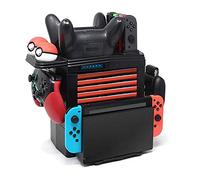 OSTENT Multifunción LED de carga estación de soporte de tienda para consola Nintendo Switch y paquete de juegos