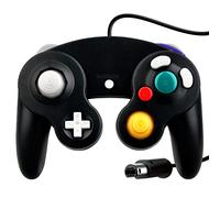 OSTENT Wired Shock Clásico Controlador Gamepad Joystick Joypad Compatible para Nintendo GameCube NGC Consola Wii Videojuegos Color Negro
