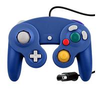 OSTENT Wired Shock Clásico Controlador Gamepad Joystick Joypad Compatible para Nintendo GameCube NGC Consola Wii Videojuegos Color Azul