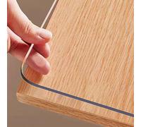 OstepDecor Protector Mesa Transparente 100 x 220 cm,1.5mm Protector Escritorio & Alfombrilla Escritorio, Mantel Transparente Mesa Rectangular, Anti-Deslizante, Impermeable, Resistente al Calor