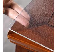 OstepDecor Protector Mesa Transparente Mate 50 x 100 cm,1.8mm Protector Escritorio & Alfombrilla Escritorio, Mantel Transparente Mesa Rectangular, Anti-Deslizante, Impermeable, Resistente al Calor
