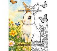 Oster-Malbuch für Kinder ab 4 Jahren: Süße Hasen, Ostereier und Frühlingsmotive | 20 einfache Ausmalbilder für Jungen und Mädchen