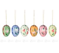 Osterbehang Huevos De Pascua 6 Piezas 3,5 cm Decoración De Pascua De Madera