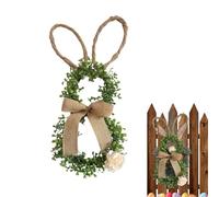 Osterhasen Türkranz - Künstliche Türdekoration Mit Kunstblumen Und Schleife, Festlicher Osterkranz Für Innen Und Außen, Dekoratives Accesorio Für Tür, Wand, Fenster Zuhause Frühlingsfest Oste