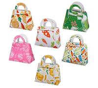 Ostern Tote Bag, Asudaro 4/6Pcs Osterkorb Kinder mit Henkel Süßigkeiten Taschen Geschenk Taschen Osterkörbchen Osterhlieben für die Platzierung Süßigkeiten/Cupcakes/Pralinen/Kekse 6 Stück
