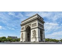 Ostia - Oblea para decoración de tartas, diseño de ciudades y países del mundo (París - Arco de trionfo)