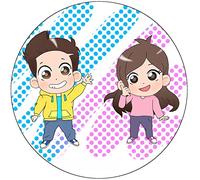 Ostia - Ostia para decoración de tartas con temática Youtubers (Me Contro Te - Mod. I)