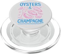 Ostras y Champagne Celebración Gastronomía Foodie PopSockets PopGrip para MagSafe
