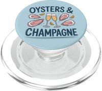 Ostras y Champagne Celebración Gastronomía Foodie PopSockets PopGrip para MagSafe