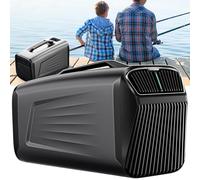 Ostreemaner Aire Acondicionado Portatil, Aire Acondicionado Caravana, Tres Velocidades Ajustables, con Controlador Y Asa Portátil, 4 Modos De Funcionamiento, Deshumidificación Sin Drenaje,IOG-1+-Grey