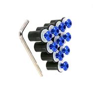 OSTREY Tornillo Perno para Yamaha NMAX155 N-MAX155 NMAX 155 Xmax 250 300 400 XMAX300 X-MAX, Tornillos para Parabrisas De Motocicleta, Kit De Tornillos Y Tuercas, M5 5mm (Color : BLU)