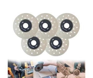 OSTRI 4-Inch Porous Widened Cutting Blade for Stone Ceramic, Ceramic Tile and Rock Slab Cutting and Grinding, Diamond Tile Cutting Grinding Wheel Disc for Angle Grinder (5pcs)