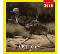 Ostriches Calendar 2026: A Year of Tall and Elegant Ostriches Running Free | Kalender Calendario Calendrier