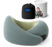 Ostrichpillow Go Neck Pillow - Almohada de Viaje de Espuma de Memoria, Diseño Ergonómico de 360º, Lados Asimétricos, Bolsa de Viaje Incluida, Funda Lavable de Modal