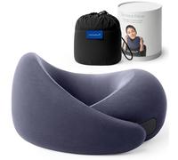 Ostrichpillow Go Neck Pillow - Almohada de Viaje de Espuma de Memoria, Diseño Ergonómico de 360º, Lados Asimétricos, Bolsa de Viaje Incluida, Funda Lavable de Modal