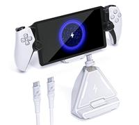 OSTROGEAR Estación de Carga para PS Portal Remote Player, Soporte Base di Carga Rápida Portátil Compacto Accesorios para PS Portal Consola con Cable Type C, Blanco