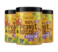OstroVit 100% Crema de Cacahuete 3 x 1000 g crujiente