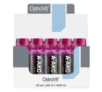 OstroVit A-AKG Shot 20 x 80 ml sabor frambuesa y limón
