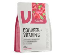 OstroVit Colágeno + Vitamina C 400 g sabor limonada de frambuesa con menta