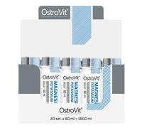 Ostrovit - Expositor de 20 unidades de OSTROVIT con Magnesio, Potasio y Vitamina B6 en formato líquido (80 ml cada uno)