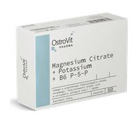 OstroVit Pharma Citrato de Magnesio + Potasio + B6 P-5-P 60 cápsulas