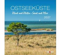 Ostseeküste Postkartenkalender 2027 - Wind und Wellen - Sand und Meer: Die Ostsee in einem kleinen Fotokalender. Kalender zum Aufstellen und Aufhängen mit 12 Postkarten.