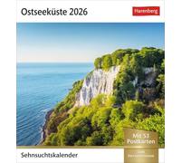 Ostseeküste Sehnsuchtskalender 2026 - Wochenkalender mit 53 Postkarten: Leuchttürme und Sanddünen in einem Foto-Kalender voller Urlaubsfeeling. ... in einem dekorativen Tischkalender.