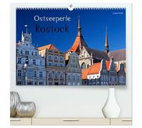 Ostseeperle Rostock (hochwertiger Premium Wandkalender 2026 DIN A2 quer), Kunstdruck in Hochglanz: Rostock - Auferstanden wie Phönix aus der Asche