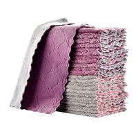 OstWony - Paños de limpieza reutilizables, toallas de cocina, 15,2 x 25,4 cm, paños de cocina multiusos superabsorbentes, para trapos de muebles, paños de cocina, toallas de secado rápido