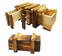 Osuter 2PCS Caja Secreta de Madera Creativo Cajones Secretos Misterioso Compartimento Caja de Regalo para Niños y Adultos