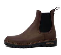 OSVALDO PERICOLI Botas de lluvia para mujer de goma burdeos, tacón bajo, talla 37, Verbenas - GAUDIBO, burdeos, 37 EU