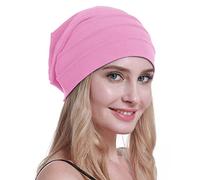 osvyo Sombreros de quimioterapia de algodón Soft Caps para cáncer, cubiertas de cabeza para mujeres con pérdida de cabello, embalaje sellado, Rosa claro., Talla única