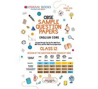 Oswaal CBSE Sample Question Paper Class 12 English Core (For March 2019 Exam)