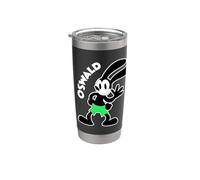 Oswald Rabbit saludando Hello Vintage Bunny Vaso térmico de acero inoxidable de doble pared