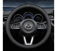 OSWINT Coche Funda Volante para Mazda CX-3 2018-2023, Cuero Cubierta Volante Coche Cubre Funda ProteccióN Volante Accesorios Coches Interior Decoracion