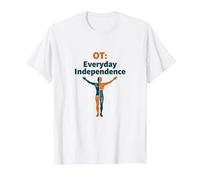 OT: Independencia Cotidiana - Empoderamiento de Terapia Ocupacional Camiseta, Hombre, Blanco, 3XL