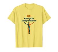 OT: Independencia Cotidiana - Empoderamiento de Terapia Ocupacional Camiseta, Hombre, Limón, XL