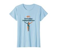 OT: Independencia Cotidiana - Empoderamiento de Terapia Ocupacional Camiseta, Mujer, Azul Bebé, 3XL