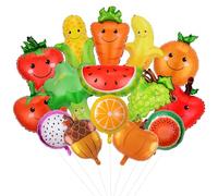 OT-NVWOZR 15CS - Globos de aluminio con forma de frutas y verduras, decoración de cumpleaños sensorial en forma de fruta, decoración de fiesta para bodas y baby shower