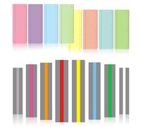 OT-NVWOZR 16 tiras de lectura guiadas para dislexia, superposiciones de colores, reglas de lectura, pueden reducir el estrés visual, herramientas para dislexia (regla)