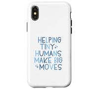 OT & PT Ayudando a Pequeños Humanos a Hacer Grandes Movimientos - Azul Carcasa para iPhone X/XS