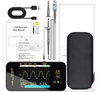 Ot5 Osciloscopio digital de mano 50 MHz Ancho de banda 200 msa/s Muestreo de memoria 128k Analizador de señal portátil de un solo canal para solución de problemas eléctricos Negro