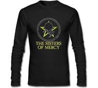 Otac Men's Custom The Sisters of Mercy Logo Long Sleeve T Shirt Size 3XL
