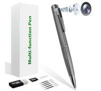 OTADUG Cámara espía con bolígrafo, 16GB Bolígrafo con cámara Oculta, 1080P Cámara Oculta con Monitoreo de Movimiento, Grabación de Video y Audio